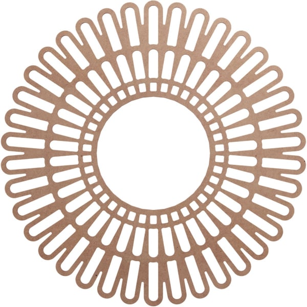 Ekena Millwork Cornelius Wood Fretwork Pierced Ceiling Medallion, Wood (Paint Grade), 36"OD x 13 3/8"ID x 3/8"T CMWP36X0375CRMF - main